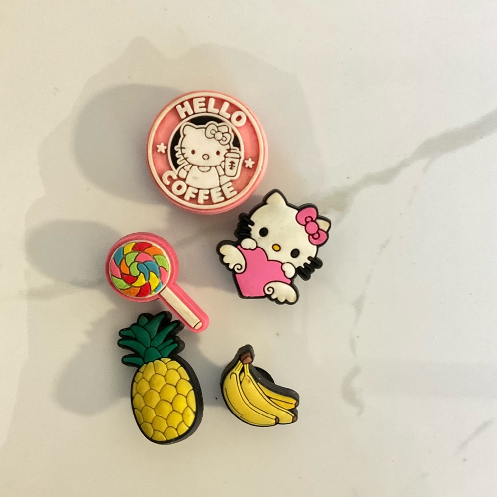 Hello Kitty and Fruit Themed Croc Charms